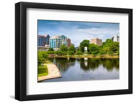 Cityscape Scene of Downtown Huntsville Alabama from Big Spring Park-Rob Hainer-Framed Photographic Print