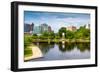 Cityscape Scene of Downtown Huntsville Alabama from Big Spring Park-Rob Hainer-Framed Photographic Print