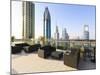 Cityscape Seen From Rooftop Bar, Sheikh Zayed Road, Dubai, United Arab Emirates, Middle East-Amanda Hall-Mounted Photographic Print