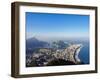 Cityscape seen from the Dois Irmaos Mountain, Rio de Janeiro, Brazil, South America-Karol Kozlowski-Framed Photographic Print