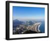 Cityscape seen from the Dois Irmaos Mountain, Rio de Janeiro, Brazil, South America-Karol Kozlowski-Framed Photographic Print