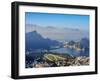 Cityscape seen from the Dois Irmaos Mountain, Rio de Janeiro, Brazil, South America-Karol Kozlowski-Framed Photographic Print