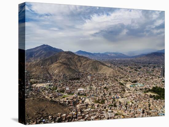 Cityscape seen from the San Cristobal Hill, Lima, Peru, South America-Karol Kozlowski-Stretched Canvas