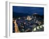 Cityscape Showing Schloss Hohensalzburg, Dusk, Saltzburg, Austria-Charles Bowman-Framed Photographic Print