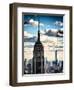 Cityscape Skyscraper, Empire State Building and One World Trade Center, Manhattan, NYC, Vintage-Philippe Hugonnard-Framed Photographic Print