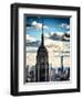 Cityscape Skyscraper, Empire State Building and One World Trade Center, Manhattan, NYC, Vintage-Philippe Hugonnard-Framed Photographic Print