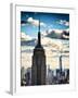 Cityscape Skyscraper, Empire State Building and One World Trade Center, Manhattan, NYC, Vintage-Philippe Hugonnard-Framed Photographic Print