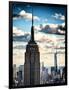 Cityscape Skyscraper, Empire State Building and One World Trade Center, Manhattan, NYC, Vintage-Philippe Hugonnard-Framed Photographic Print