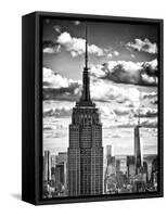 Cityscape Skyscraper, Empire State Building and One World Trade Center, Manhattan, NYC-Philippe Hugonnard-Framed Stretched Canvas