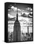 Cityscape Skyscraper, Empire State Building and One World Trade Center, Manhattan, NYC-Philippe Hugonnard-Framed Stretched Canvas