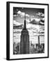 Cityscape Skyscraper, Empire State Building and One World Trade Center, Manhattan, NYC-Philippe Hugonnard-Framed Premium Photographic Print