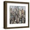 Cityscape Skyscrapers-null-Framed Art Print