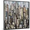 Cityscape Skyscrapers-null-Mounted Art Print