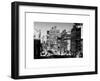 Cityscape Snowy Winter in West Village with Yellow Taxi-Philippe Hugonnard-Framed Art Print