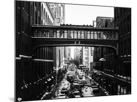 Cityscape Snowy Winter in West Village-Philippe Hugonnard-Mounted Photographic Print