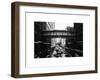 Cityscape Snowy Winter in West Village-Philippe Hugonnard-Framed Art Print