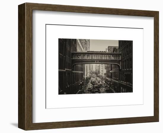 Cityscape Snowy Winter in West Village-Philippe Hugonnard-Framed Art Print