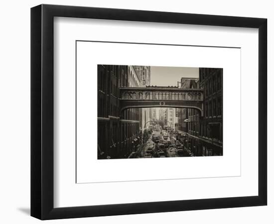 Cityscape Snowy Winter in West Village-Philippe Hugonnard-Framed Art Print