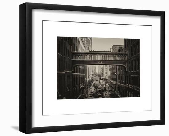 Cityscape Snowy Winter in West Village-Philippe Hugonnard-Framed Art Print