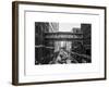 Cityscape Snowy Winter in West Village-Philippe Hugonnard-Framed Art Print