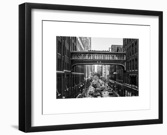 Cityscape Snowy Winter in West Village-Philippe Hugonnard-Framed Art Print