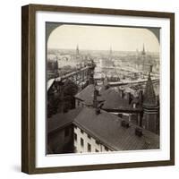 Cityscape, Stockholm, Sweden-Underwood & Underwood-Framed Photographic Print