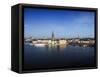 Cityscape, Stockholm, View on Districts Riddarholmen, Gamla Stan and Kungsholmen-Frina-Framed Stretched Canvas