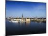 Cityscape, Stockholm, View on Districts Riddarholmen, Gamla Stan and Kungsholmen-Frina-Mounted Photographic Print