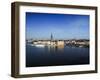 Cityscape, Stockholm, View on Districts Riddarholmen, Gamla Stan and Kungsholmen-Frina-Framed Photographic Print