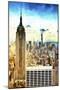 Cityscape Sunset-Philippe Hugonnard-Mounted Giclee Print