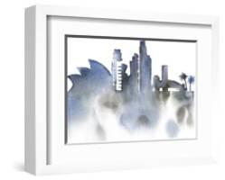 Cityscape Sydney-Kristine Hegre-Framed Giclee Print