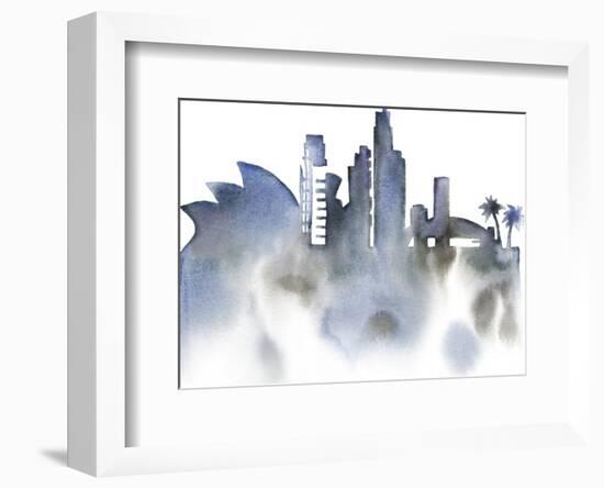 Cityscape Sydney-Kristine Hegre-Framed Giclee Print