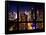 Cityscape Times Square and 42nd Street with the Empire State Building by Night-Philippe Hugonnard-Framed Stretched Canvas