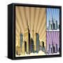 Cityscape Vertical-Malchev-Framed Stretched Canvas