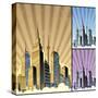 Cityscape Vertical-Malchev-Stretched Canvas