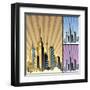 Cityscape Vertical-Malchev-Framed Art Print