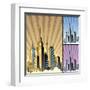 Cityscape Vertical-Malchev-Framed Art Print