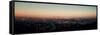 Cityscape Viewed from Mulholland Drive, Los Angeles, California, USA-null-Framed Stretched Canvas