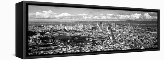 Cityscape Viewed from the Twin Peaks, San Francisco, California, USA-null-Framed Stretched Canvas