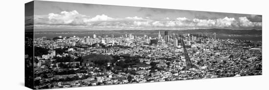 Cityscape Viewed from the Twin Peaks, San Francisco, California, USA-null-Stretched Canvas