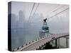 Cityscape With Cable Car, Chongqing City, Chongqing, China, Asia-Charles Bowman-Stretched Canvas