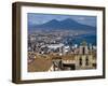 Cityscape With Certosa Di San Martino and Mount Vesuvius Naples, Campania, Italy, Europe-Charles Bowman-Framed Photographic Print