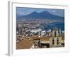 Cityscape With Certosa Di San Martino and Mount Vesuvius Naples, Campania, Italy, Europe-Charles Bowman-Framed Photographic Print