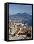 Cityscape With Certosa Di San Martino and Mount Vesuvius , Naples, Campania, Italy, Europe-Charles Bowman-Framed Stretched Canvas