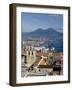 Cityscape With Certosa Di San Martino and Mount Vesuvius , Naples, Campania, Italy, Europe-Charles Bowman-Framed Photographic Print