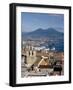 Cityscape With Certosa Di San Martino and Mount Vesuvius , Naples, Campania, Italy, Europe-Charles Bowman-Framed Photographic Print