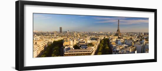 Cityscape with Eiffel Tower in Background, Paris, Ile-De-France, France-null-Framed Photographic Print