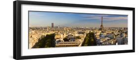 Cityscape with Eiffel Tower in Background, Paris, Ile-De-France, France-null-Framed Photographic Print