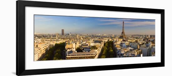 Cityscape with Eiffel Tower in Background, Paris, Ile-De-France, France-null-Framed Photographic Print