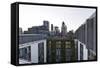 Cityscape with Swiss Re Tower by Architect Sir Norman Foster, 30 St Mary Axe, England-Axel Schmies-Framed Stretched Canvas